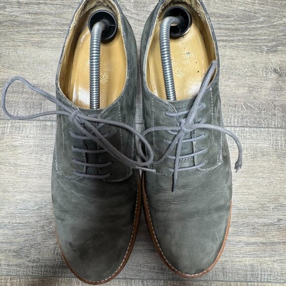Brooks Brothers Gray Suede Oxford Shoes Men's Size 11 - Picture 2 of 7